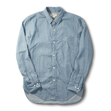 STRIPED CHAMBRAY SHIRT