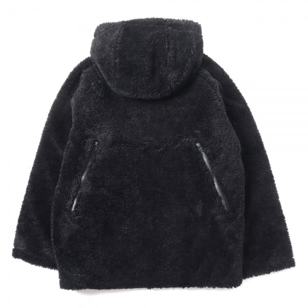 Zipped Coat - Poly Curl Fur