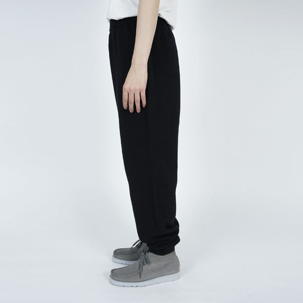 FELTED MERINO WOOL KNIT PANTS