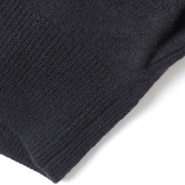 FELTED MERINO WOOL CREW NECK KNIT