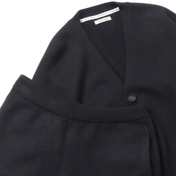 FELTED MERINO WOOL KNIT CARDIGAN
