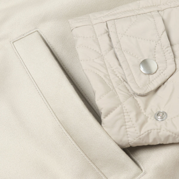 Quilting Sleeve Zip Blouson