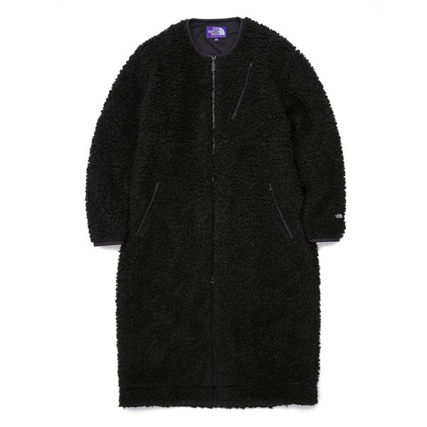 Wool Boa Fleece Field Long Coat