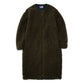 Wool Boa Fleece Field Long Coat