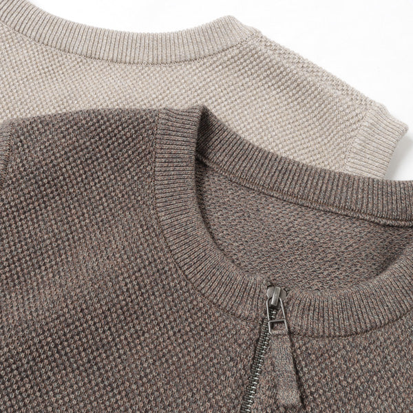 Moss Stitch Zip Vest