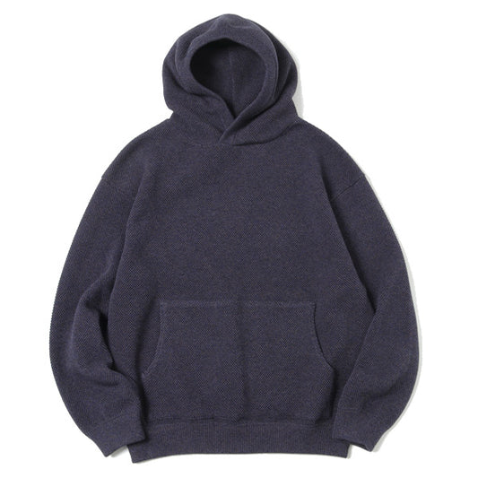 Moss stitch hoodie