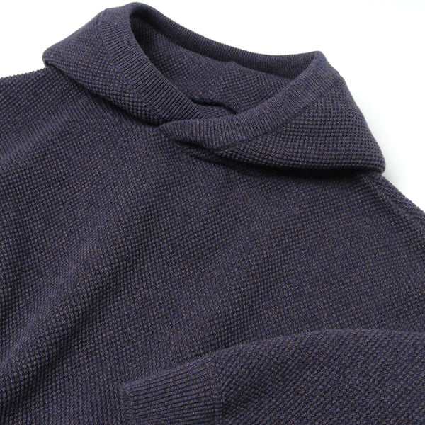 Moss stitch hoodie