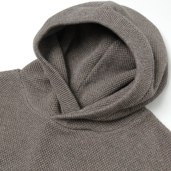 Moss stitch hoodie