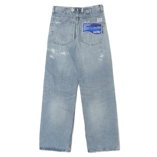 Repair Straight Denim Pants