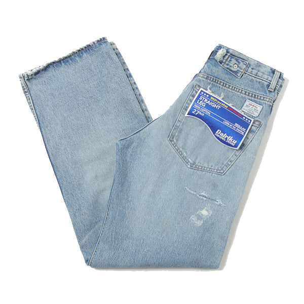 Repair Straight Denim Pants