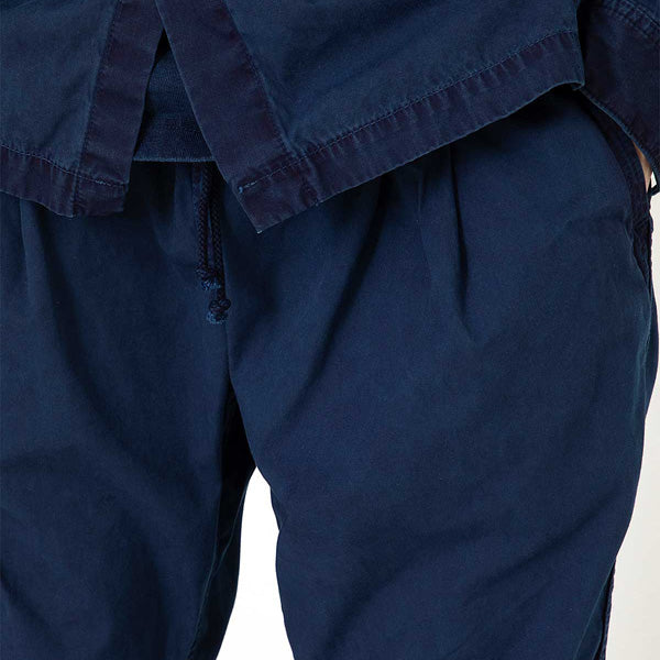 ARTISAN EASY PANTS COTTON TWILL INDIGO DYED