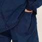 ARTISAN EASY PANTS COTTON TWILL INDIGO DYED