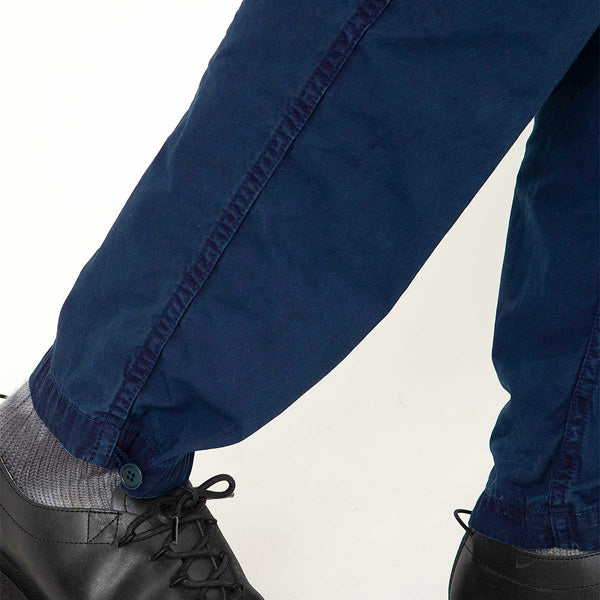 ARTISAN EASY PANTS COTTON TWILL INDIGO DYED