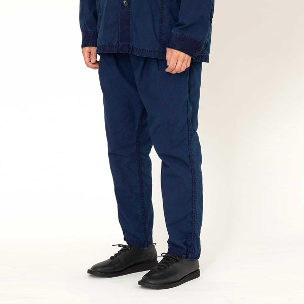 ARTISAN EASY PANTS COTTON TWILL INDIGO DYED