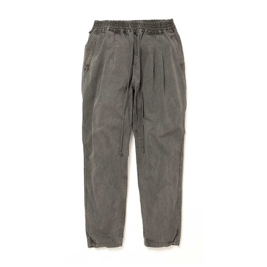ARTISAN EASY PANTS COTTON TWILL CHARCOAL DYED