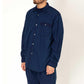 ARTISAN L/S SHIRT COTTON BROAD INDIGO DYED