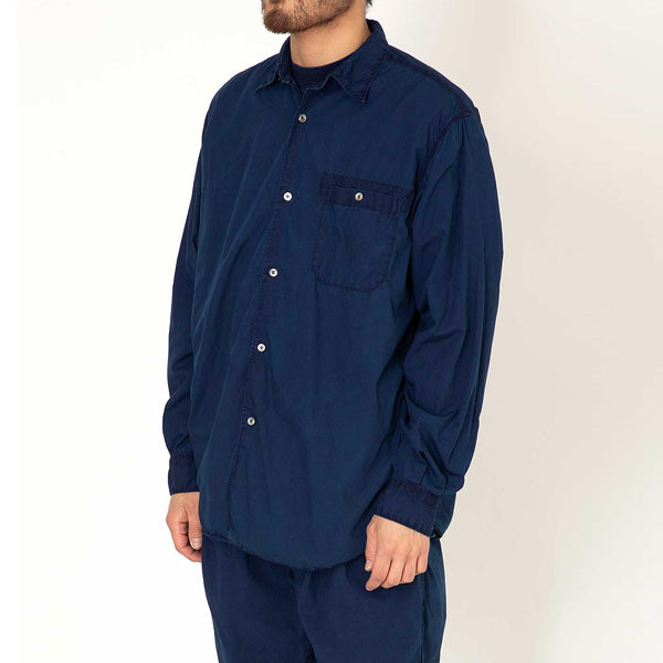 ARTISAN L/S SHIRT COTTON BROAD INDIGO DYED