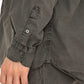 ARTISAN L/S SHIRT COTTON BROAD CHARCOAL DYED