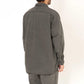 ARTISAN L/S SHIRT COTTON BROAD CHARCOAL DYED