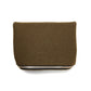 thick felt zipper clutch(khaki)