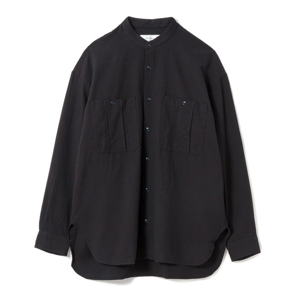 Band Collar Millitary Shirt