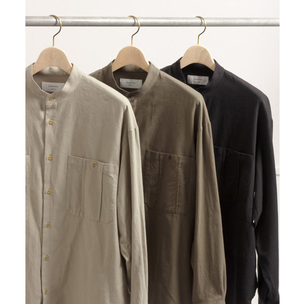 Band Collar Millitary Shirt