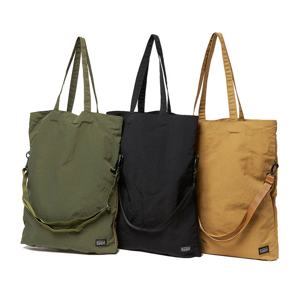 NYLON TUSSAH 2WAY TOTE BAG