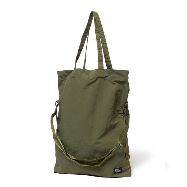 NYLON TUSSAH 2WAY TOTE BAG