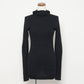 WHOLE GARMENT RIB KNIT HOODY