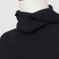 WHOLE GARMENT RIB KNIT HOODY