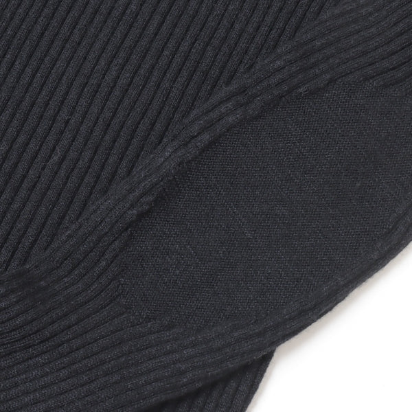 WHOLE GARMENT RIB KNIT HOODY