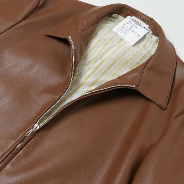 Synthetic Leather Half Coat