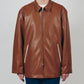 Synthetic Leather Half Coat
