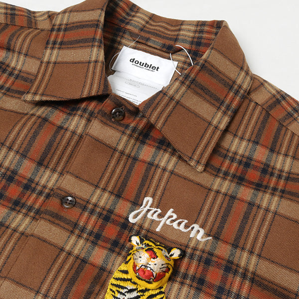 PUPPET ANIMAL EMBROIDERY CHECK SHIRT