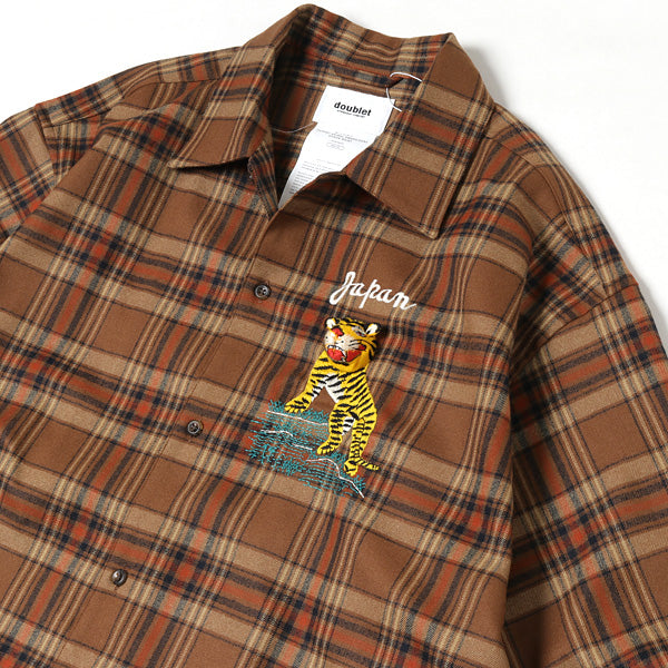 PUPPET ANIMAL EMBROIDERY CHECK SHIRT