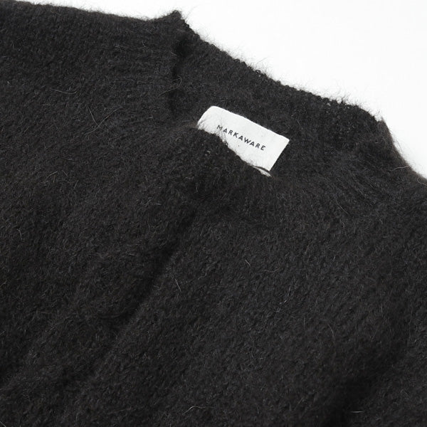 BLACK ALPACA CABLE PULL OVER