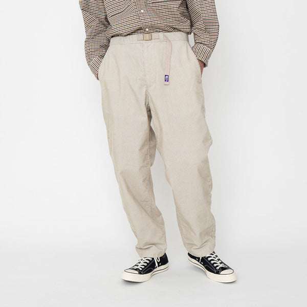 Corduroy Wide Tapered Pants