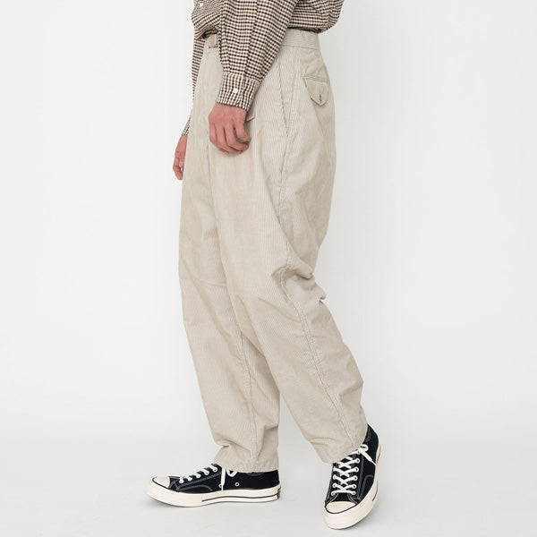 Corduroy Wide Tapered Pants