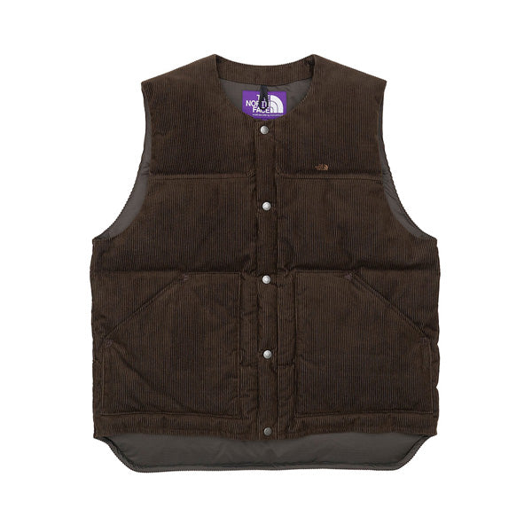 Corduroy Down Vest (ND2259N) | THE NORTH FACE PURPLE LABEL