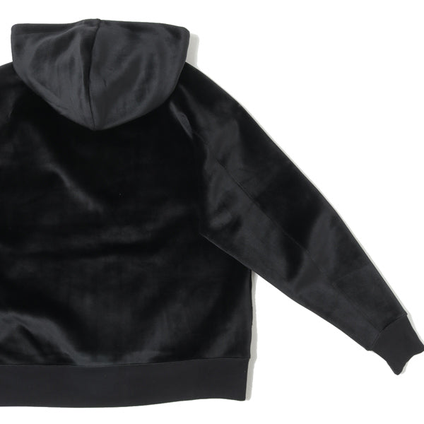 U SQUARE VELVET SPACER FULL-ZIP HOODIE