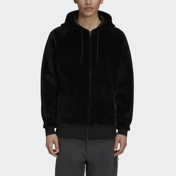 U SQUARE VELVET SPACER FULL-ZIP HOODIE