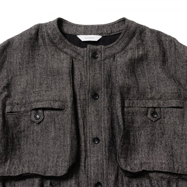 WOOL LINEN BUSH JACKET