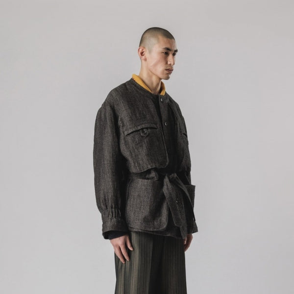 WOOL LINEN BUSH JACKET