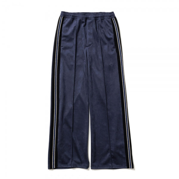 FAUX SUEDE FLARE SILHOUETTE TRACK PANTS