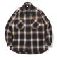 ETS.Ombre check flannel shirt