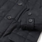 Wool Stripe Quilted Double-Breasted Coat