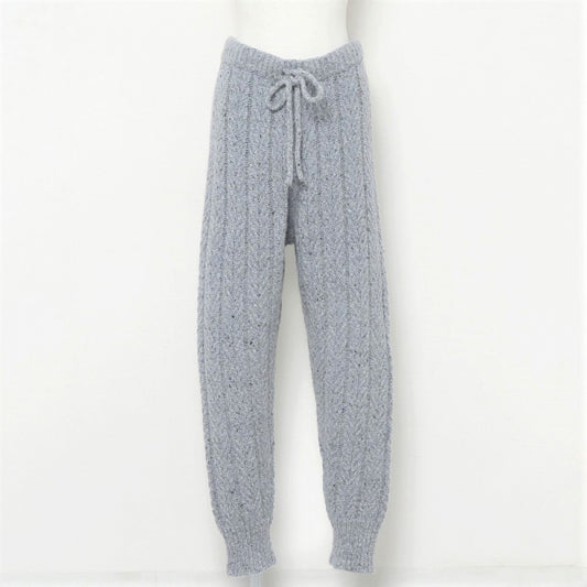 MELANGE KNIT PANTS