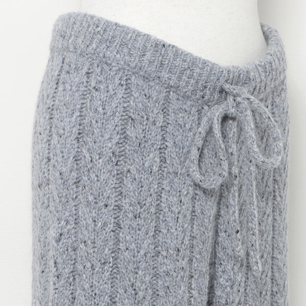 MELANGE KNIT PANTS