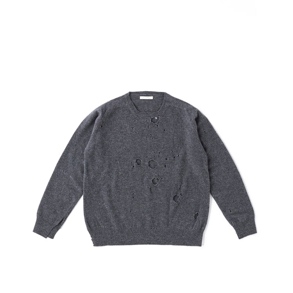 DISTRESSED RAM WOOL SWEATER