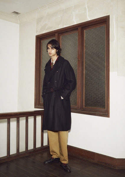 DOUBLE-BREASTED COAT - MANTECO ITALY -